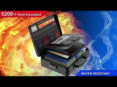 Fireproof Waterproof Document Organizer Box – Large Capacity File Storage Case with Lock, Certificat