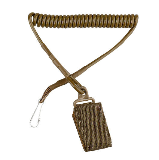 Multi-Function Tactical Spring Gun Sling , Outdoor Training Safety Rope , Keychain Anti-Lost Cord For Military Enthusiasts