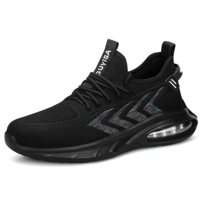 Men's Lightweight Steel Toe Safety Shoes Breathable Puncture & Impact Resistant Odor-Resistant Work Shoes for Summer