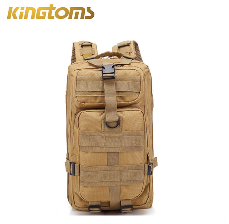 35L 900D Tactical Hiking Backpack Coyote Brown Double Stitched